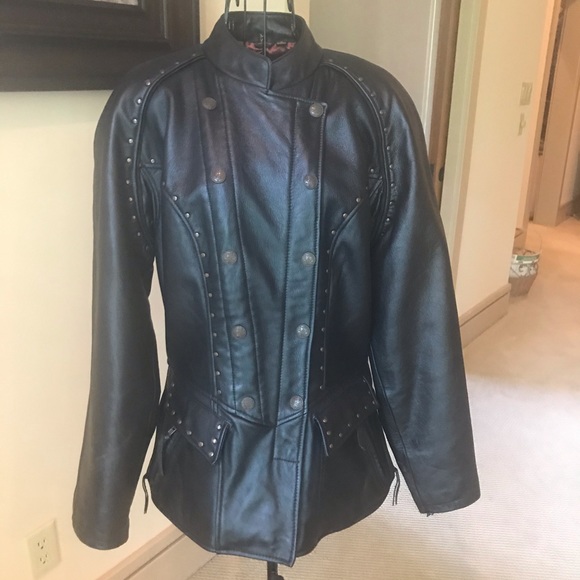 Vintage Harley Davidson Studded Leather Jacket - Picture 3 of 8